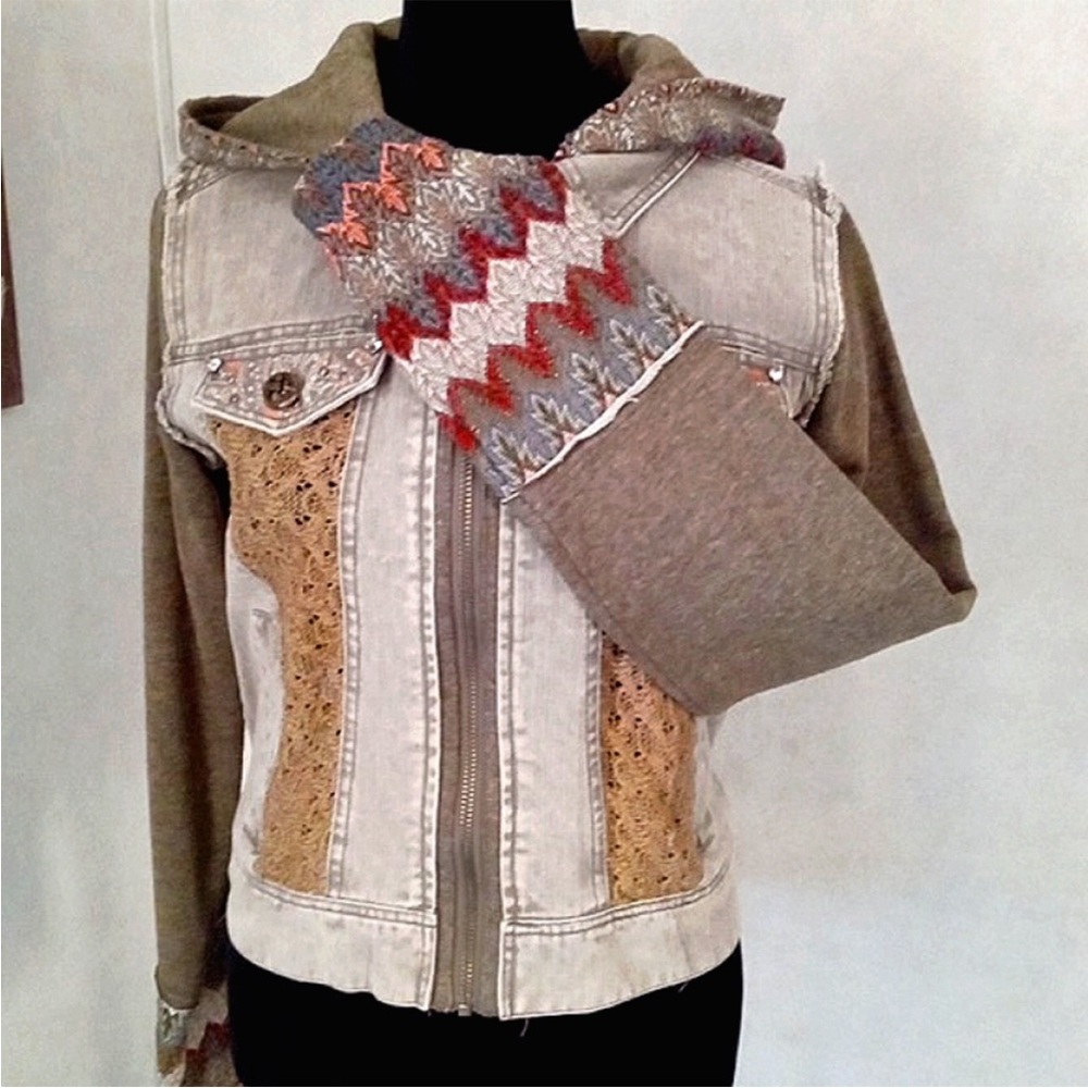 Miss Me Multicolor Jean Jacket - Picture 3 of 12